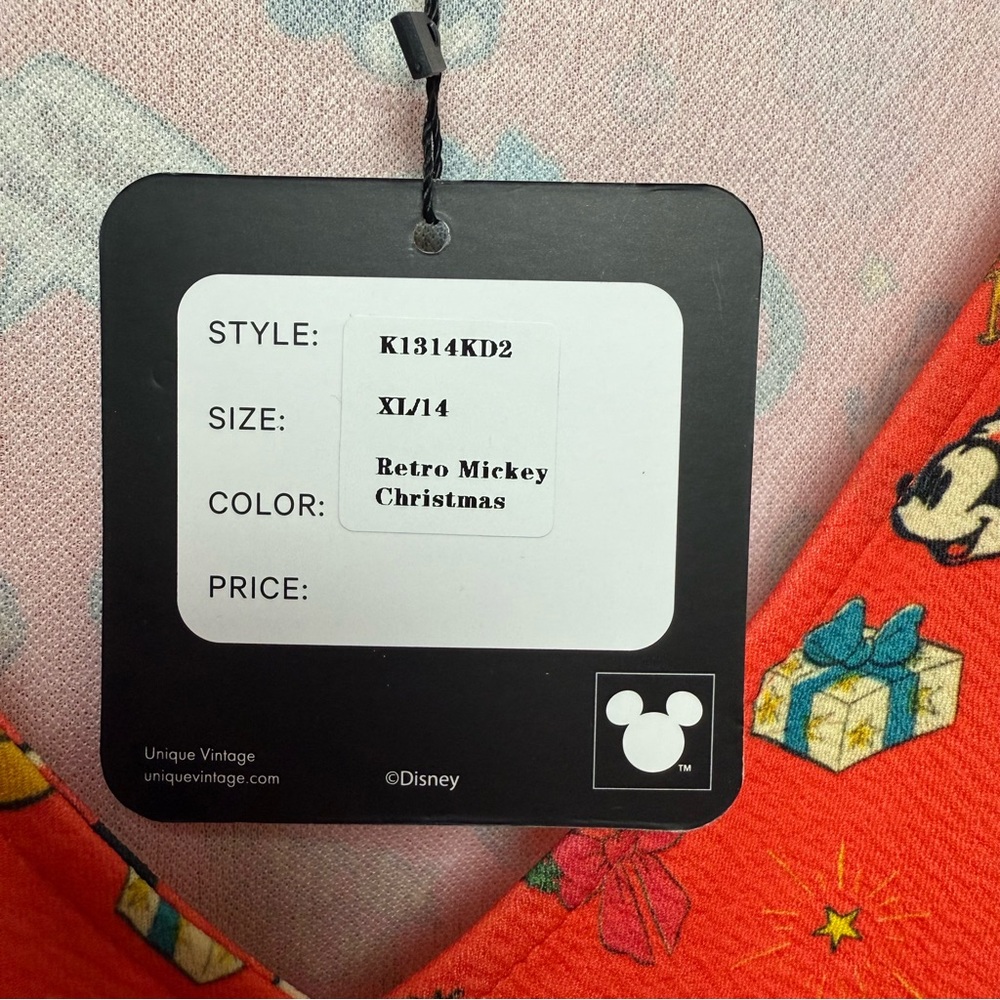 Disney | Unique Vintage Mickey and Minnie Christmas Dress - Picture 5 of 6